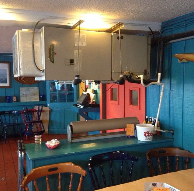 Verkoeling in het restaurant