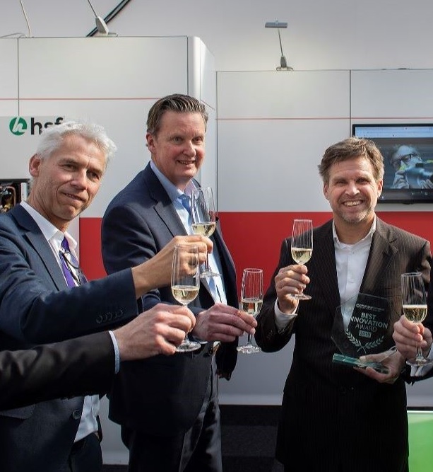 Batterij voor warm tapwater wint Duurzaam Verwarmd onderscheiding