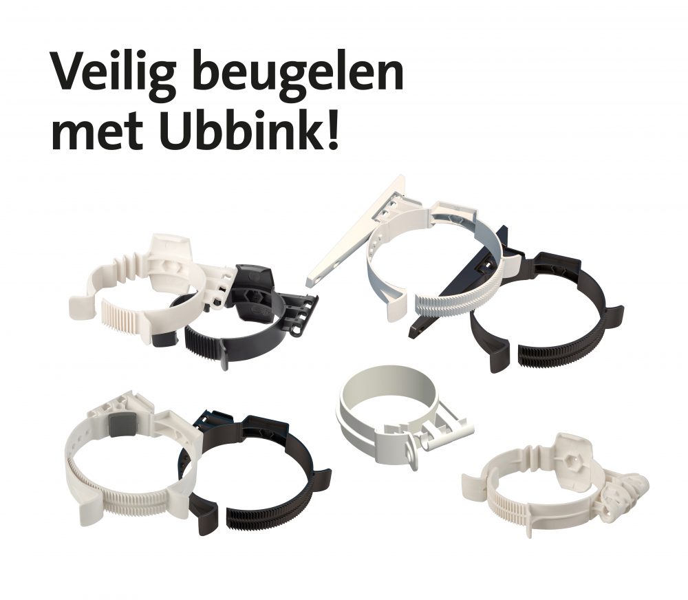 Nieuw: Ubbink Beugel 80-100 Click PP wit!