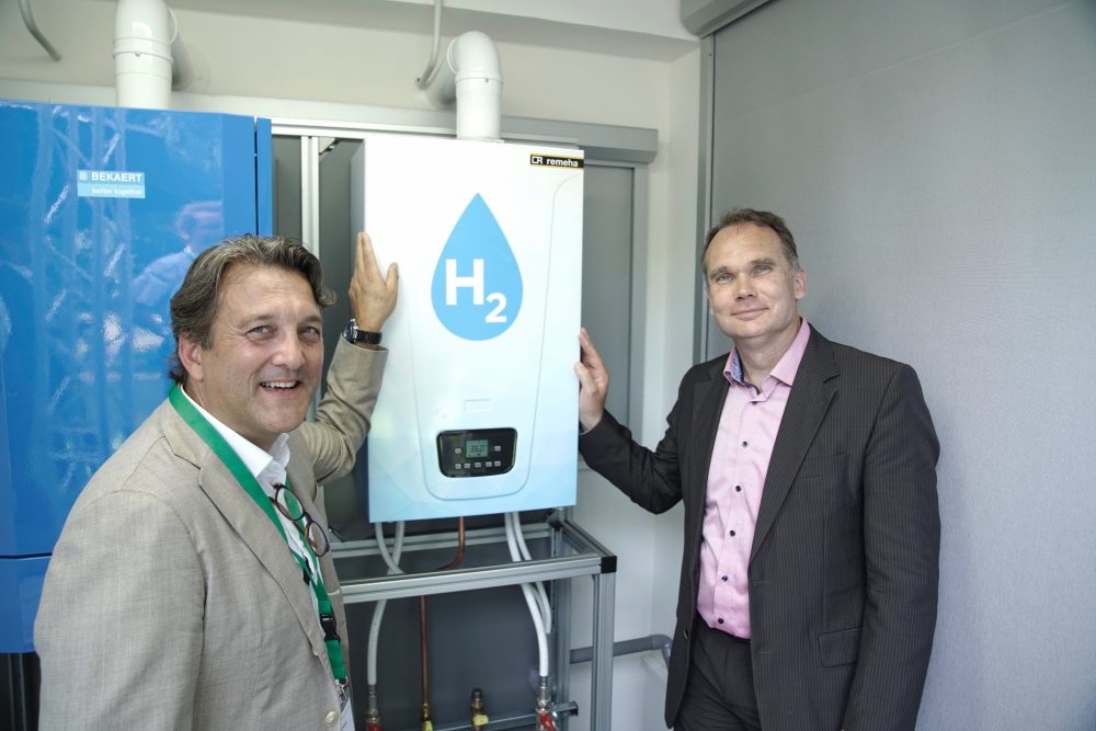 Remeha gestart met proef waterstof gestookte hr-ketel