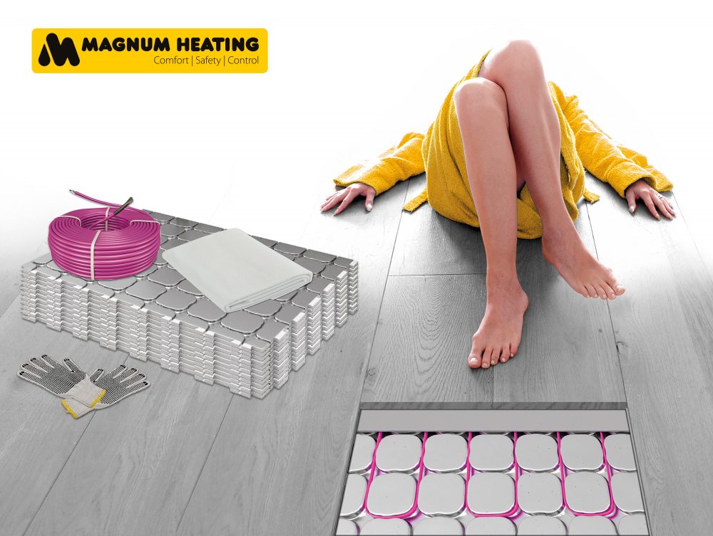 Nieuw droogbouw vloer verwarmings-systeem