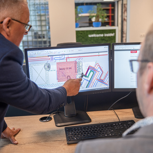 Vloerverwarmingsprojecten met Robot Vloerverwarming