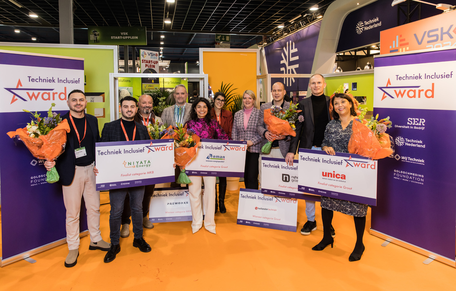 Preworxs en Hollander Techniek winnen Techniek Inclusief Award